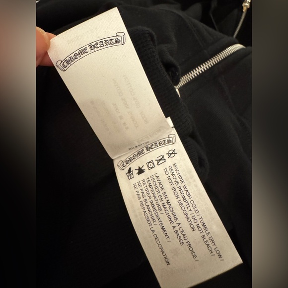 CHROME HEARTS ASPEN EXCLUSIVE HEAVY WEIGHT HOOD ZIP UP BLACK MEDIUM - Picture 7 of 10